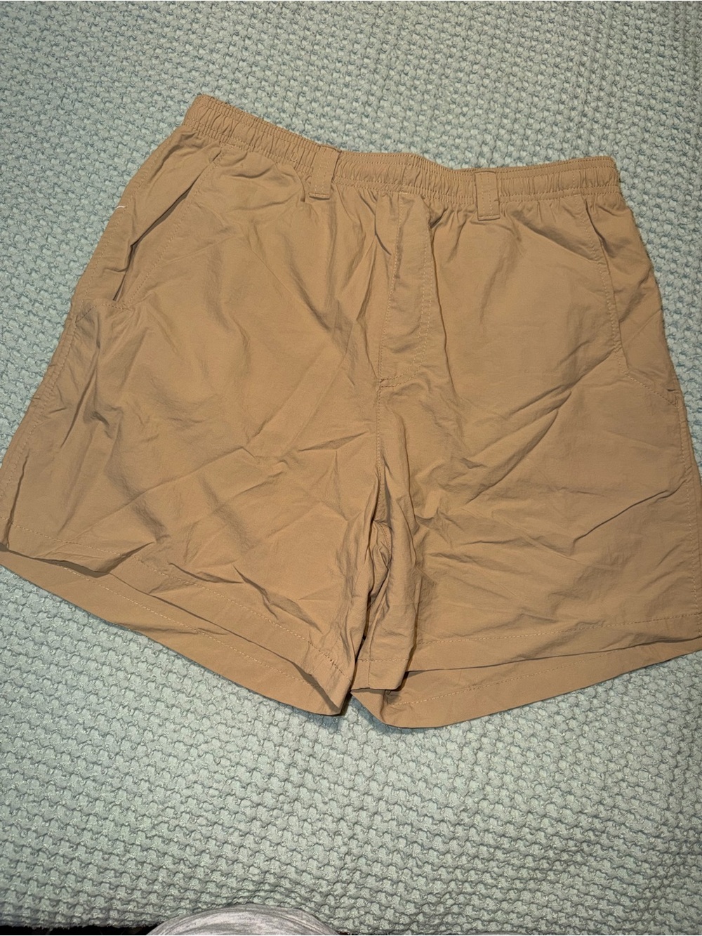 Columbia Men's Athletic Elastic-Waist Shorts in Khaki